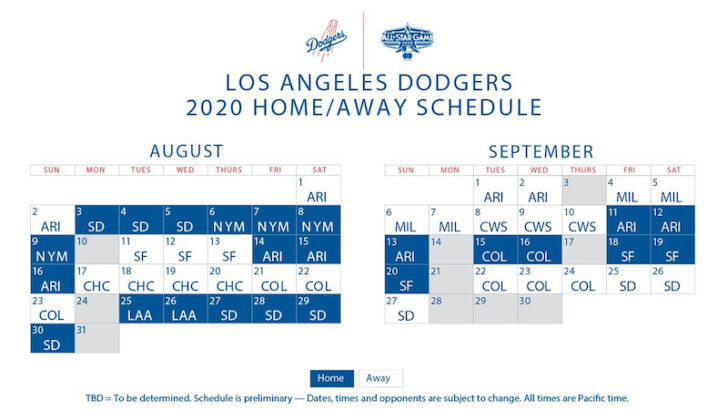 Dodgers Schedule Calendar 2021 Calendar 2021 | Printable Schedule