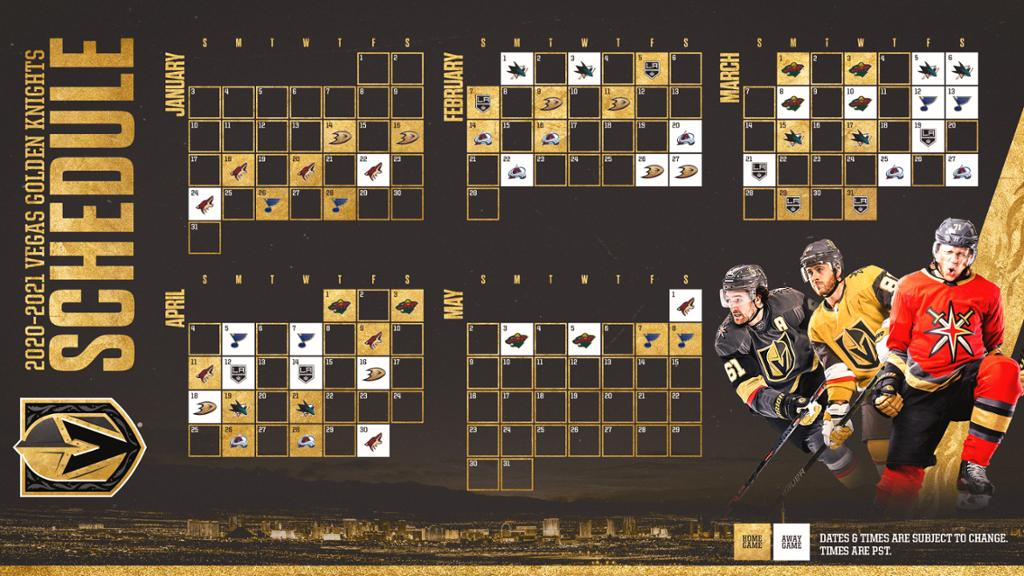 Vegas Golden Knights Printable Schedule 2021 Printable Schedule