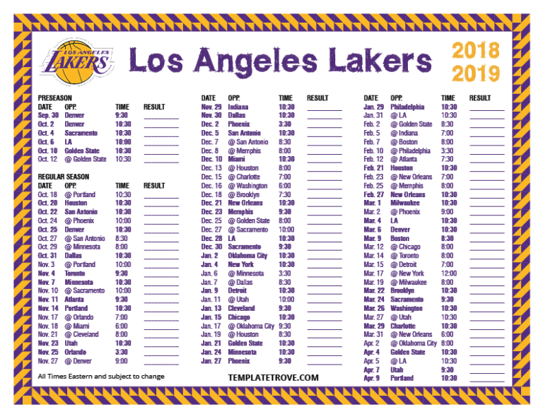 La Lakers 2024 2024 Schedule Sabra Lenora