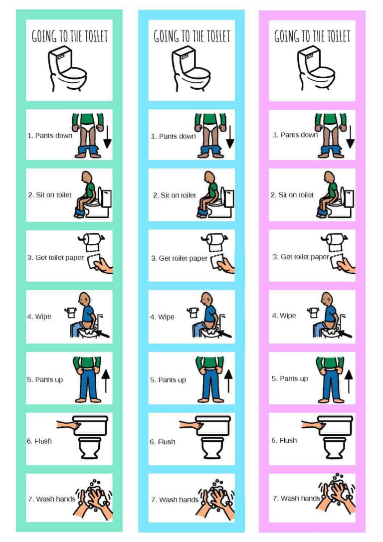 Toileting Visual Schedule Reward Visual For Kids With | Printable Schedule