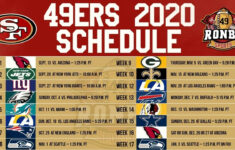 2021 Nfl Football Schedule Printable Calendar Template