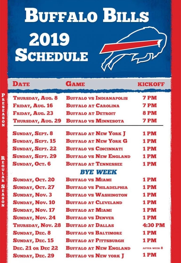 1 Page Printable Nfl Schedule Calendar Template Printable Printable