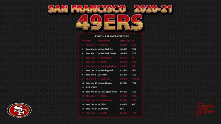 49ers Schedule 2021 2022 Printable PrintableSchedule | Printable Schedule