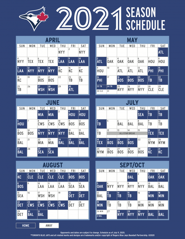 Blue Jays 2021 Printable Schedule PrintableSchedule Printable Schedule