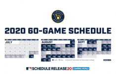 Brewers Release 2020 Regular Season Schedule Printable