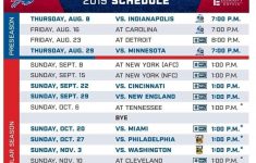 Buffalo Bills 2019 Printable Schedule PrintAll