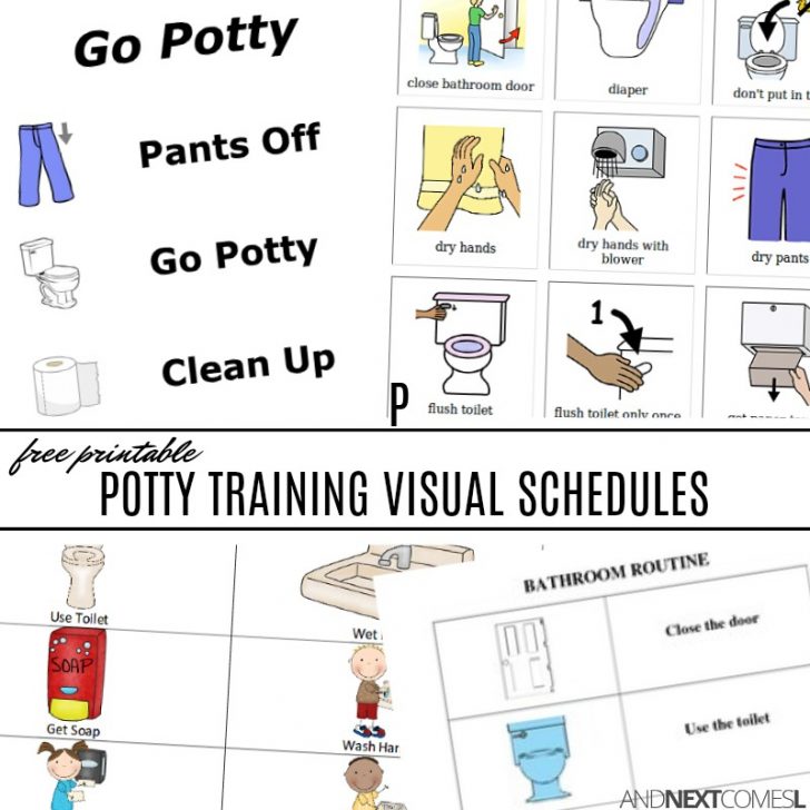 Free Printable Potty Training Visual Schedule Printable Schedule