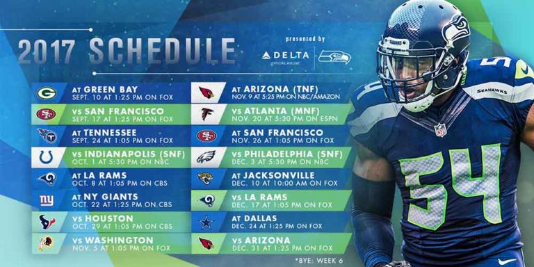 Seahawks Schedule Printable Pacific Time PrintAll | Printable Schedule