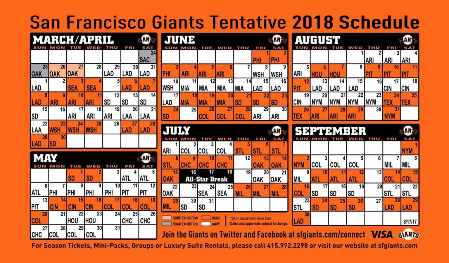 Sf Giants Schedule Printable Calendar Calendar Template 2021