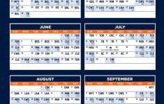 Detroit Tigers Printable Schedule