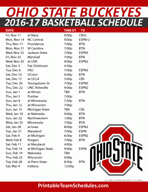 Ohio State Basketball 2024 2024 Schedule Bessie Marsiella