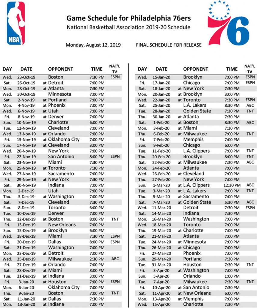 Sixers Printable Schedule 2024 2024 Free Moyna Tiffani