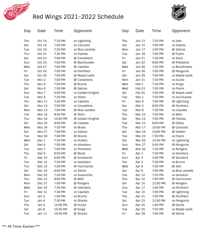 Red Wings Schedule 2024 Cordey Marcile