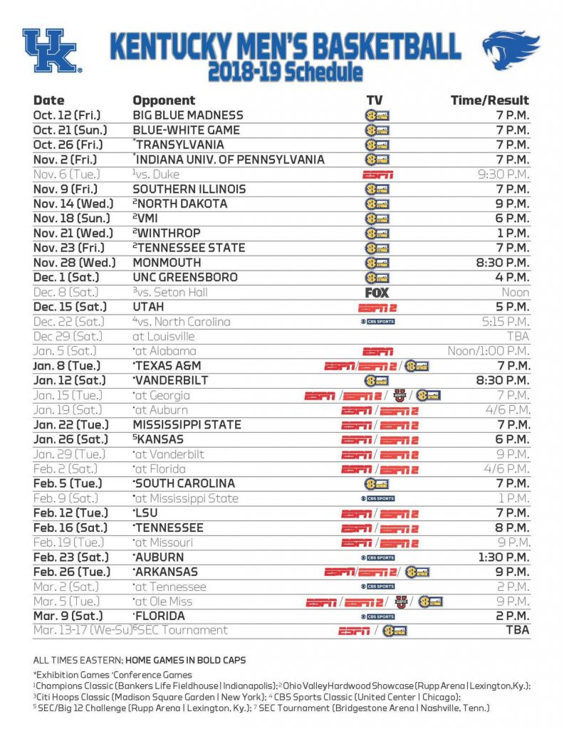 2024 25 Kentucky Basketball Schedule A Season Preview June July August 2024 Calendar