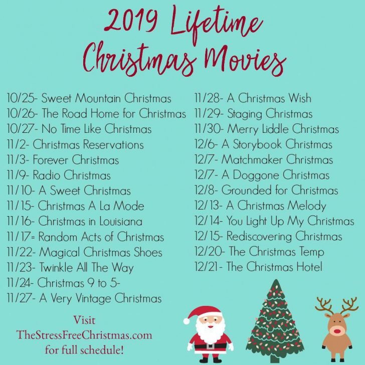 Lifetime Christmas Movie Schedule 2021 List - Printable Schedule