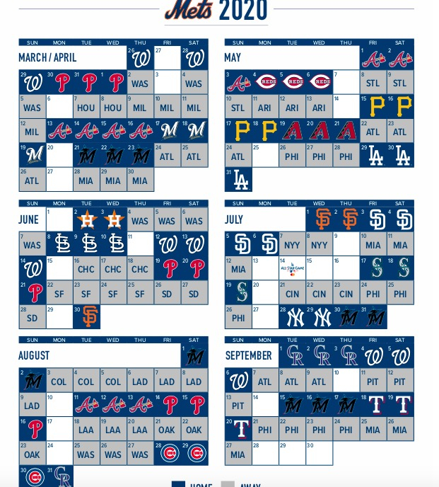 Mets Schedule 2022 Printable Printable Schedule