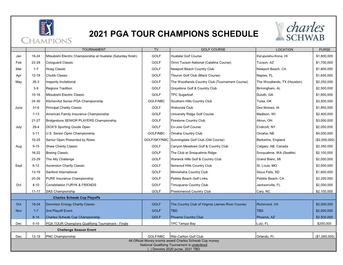pga tour schedule in florida