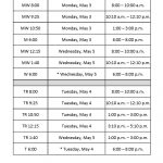 Ucf Final Exam Schedule Fall 2022 Spring Schedule 2022