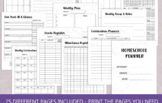 Homeschool Planner 2021 2022 Printable Homeschool Schedule Etsy